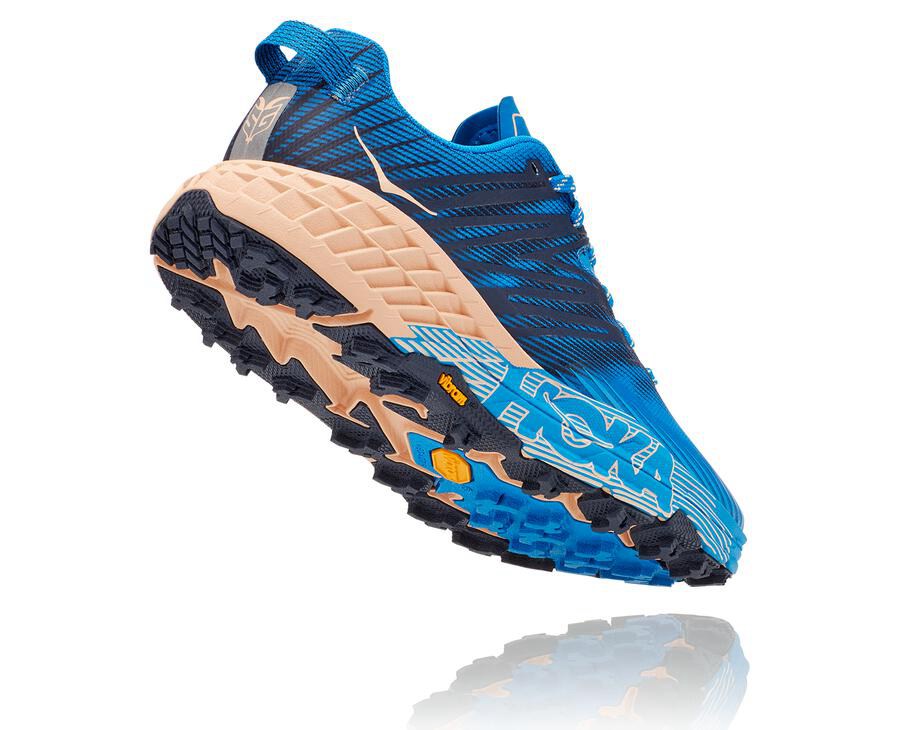 Hoka Australia One One Speedgoat 4 - Womens Trail Shoes Blue - NPCTB-5162